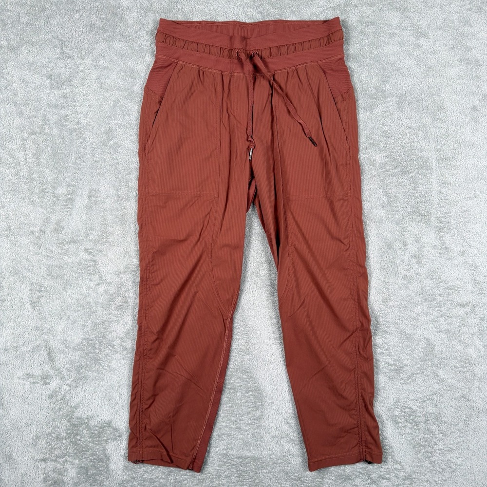 Lululemon Pants Womens 6 Copper Dance Studio Mid Rise Crop 24" Cinched Ankle